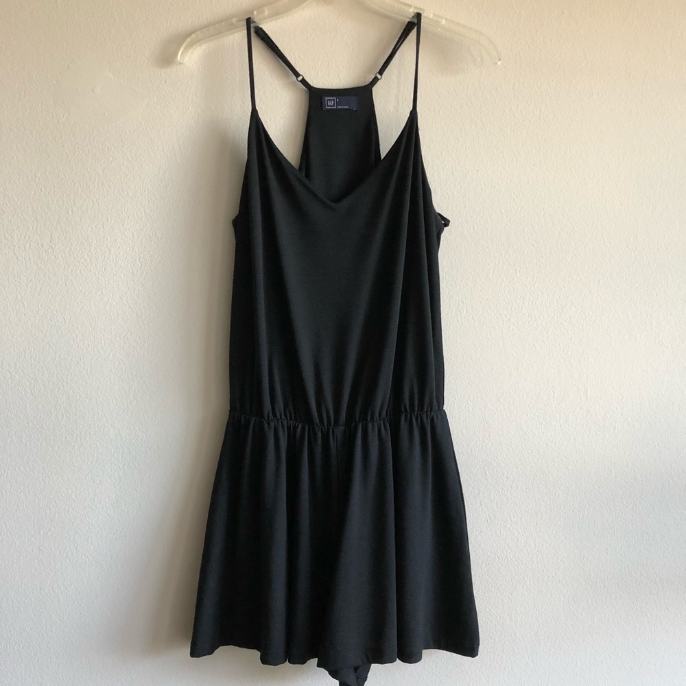 Gap Black Cotton Romper